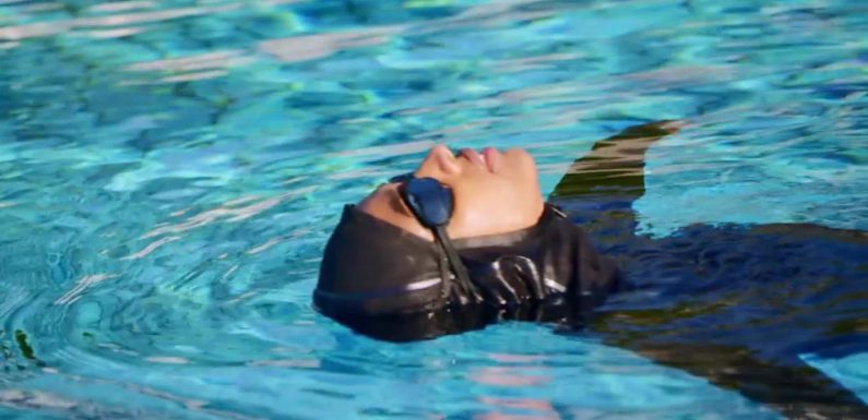 A new Nike swimwear line includes a swim hijab