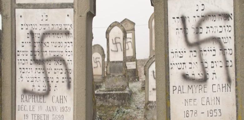 100 Jewish graves were desecrated in France. A search for the websites that fueled the hate led to the US