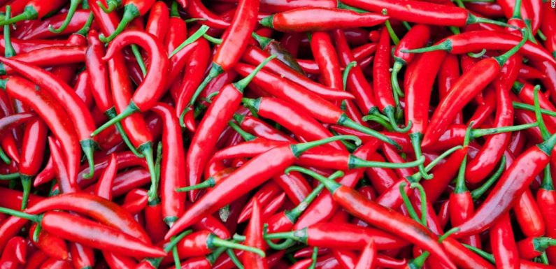 Eating chilies cuts risk of death from heart attack and stroke, study says