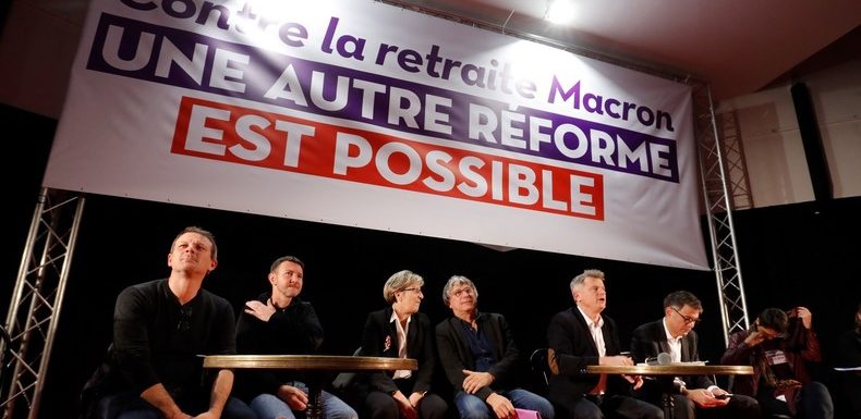 A la Bourse du Travail, la gauche fait front commun contre la réforme des retraites (VIDEO)