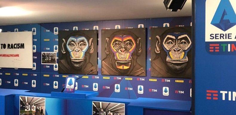 Ligue italienne de football : une campagne antiraciste avec des images de singes crée le malaise