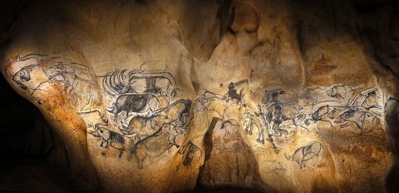 Descendre dans la grotte Chauvet