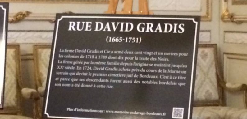 Bordeaux : Six nouvelles plaques dans les rues pour « un travail de juste mémoire » sur son passé négrier