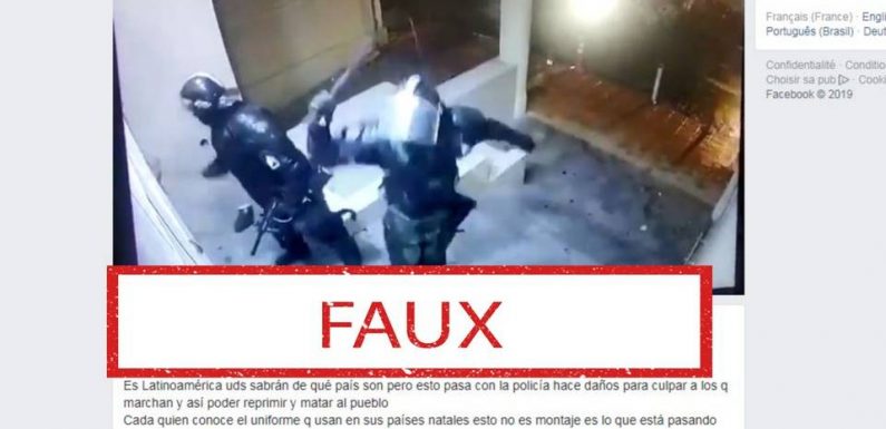 Ce que l’on sait de la vidéo montrant des policiers s’attaquant à l’entrée d’un édifice