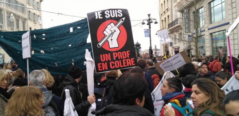Grève du 5 décembre: « Aucune profession ne peut accepter de perdre 30 % sur sa retraite », dénoncent les enseignants à Marseille