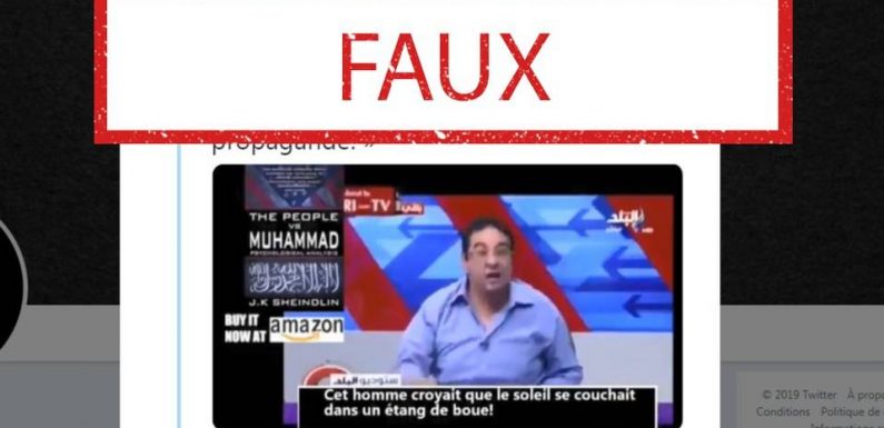 Non, cet homme ne s’est pas emporté contre le Coran