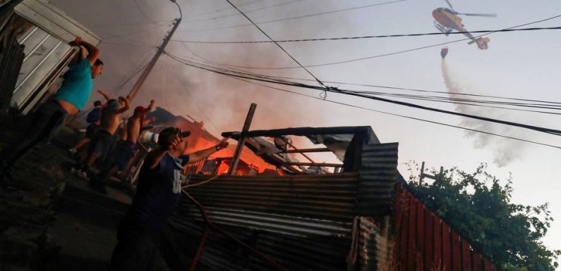 Chili : Un incendie ravage 200 maisons à Valparaiso