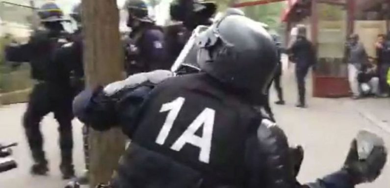 Violences policières : le CRS qui avait jeté un pavé le 1er mai condamné à deux mois de prison avec sursis