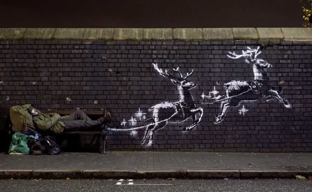 Banksy dévoile sa dernière œuvre à Birmingham