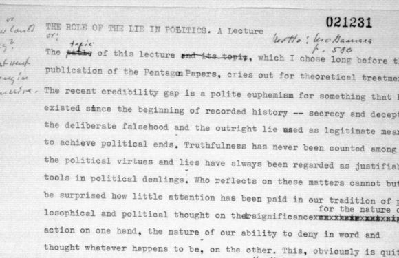 Large Archive of Hannah Arendt’s Papers Digitized by the Library of Congress: Read Her Lectures, Drafts of Articles, Notes & Correspondence