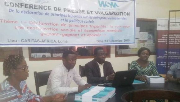 Togo : une déclaration qui ‘recadre’ les multinationales pour une justice sociale