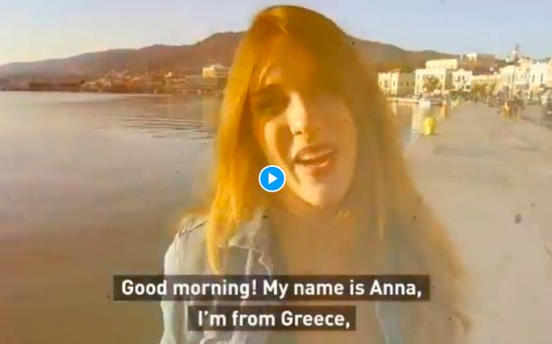 Cette jeune grecque vous emmène visiter son île de Lesbos, et ça fait froid dans le dos