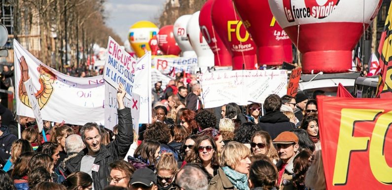 Jeudi noir en France contre la réforme des retraites