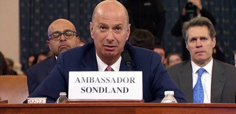 3 Women Accuse Ambassador Sondland of Sexual Misconduct