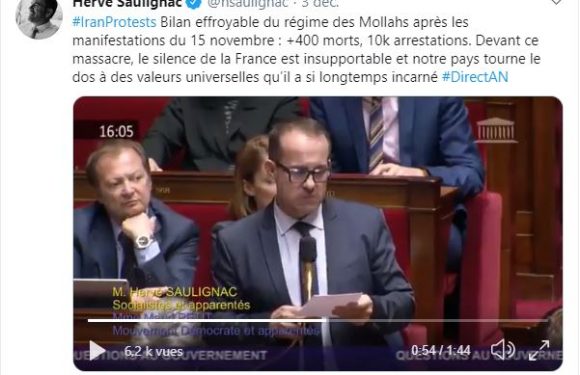 Hervé Saulignac dénonce : « Le silence de la France est insupportable »