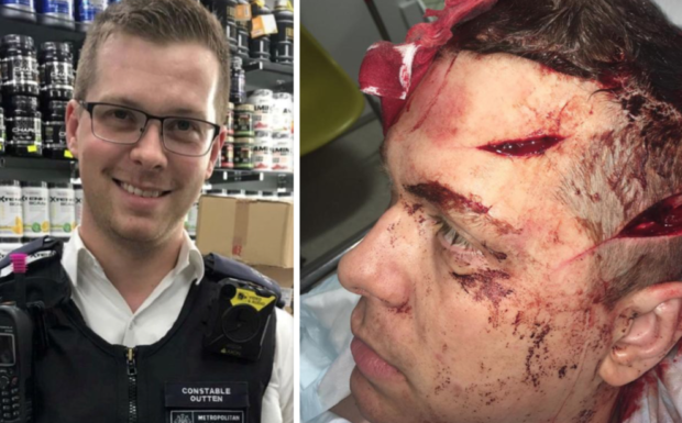 Londres : Muhammad R. attaque un policier à coups de machette (MàJ : condamné pour blessures volontaires graves mais pas pour tentative de meurtre)