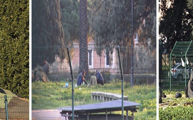Les migrants campent sur les ruines : le parc au pied du Colisée de Rome est devenu une favela