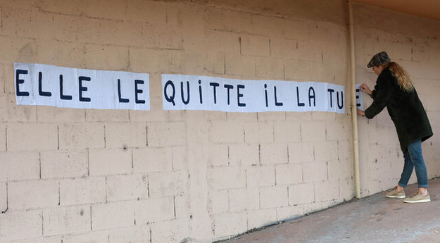 Ajaccio : des collages anti-féminicides pour briser le mur du silence