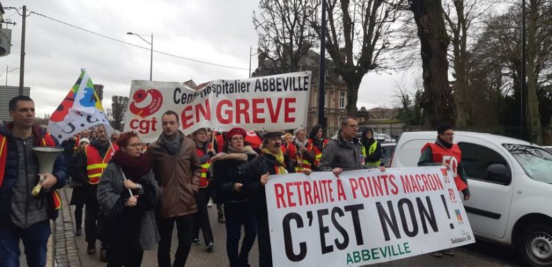 Retraites : 5 000 à 9 000 manifestants à Amiens selon les sources, 500 à Abbeville