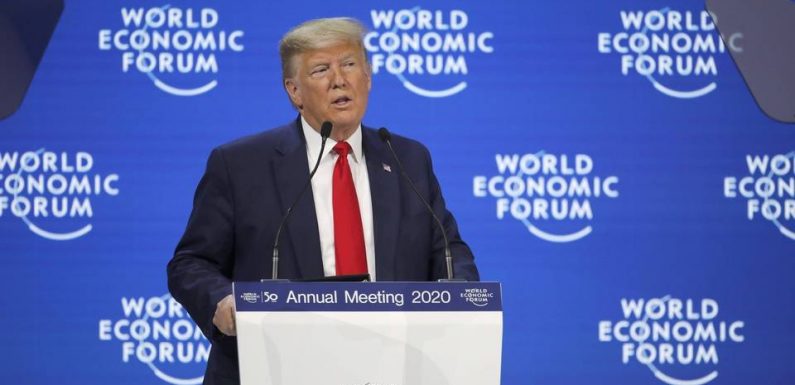 Impeachment : A Davos, Trump qualifie son procès en destitution de « farce »