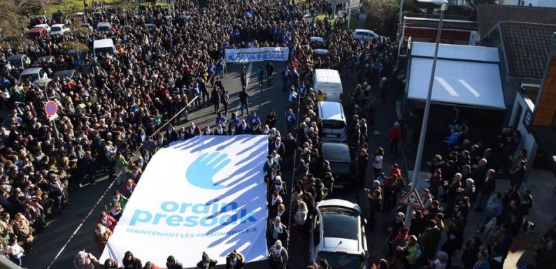 Bayonne : Des milliers de manifestants pour alerter sur le sort des prisonniers basques