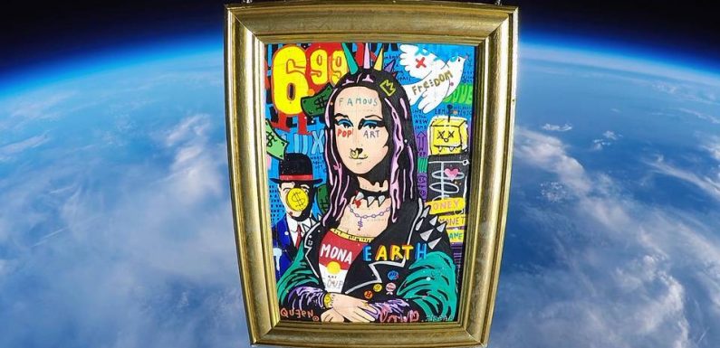Une Joconde punk envoyée dans l’espace avant d’être exposée à Paris