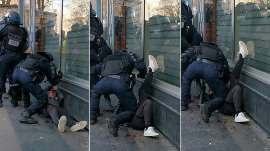 Une vidéo montre un manifestant frappé par un policier lors d’une manifestation de gilets jaunes à Paris