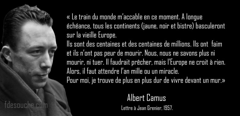 Albert Camus et le Grand remplacement (rediff)