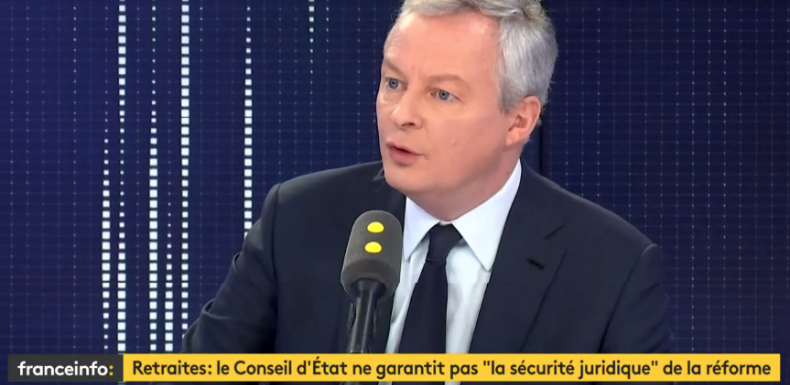 Réforme des retraites : le gouvernement n’a rien à faire de l’avis négatif du Conseil d’Etat