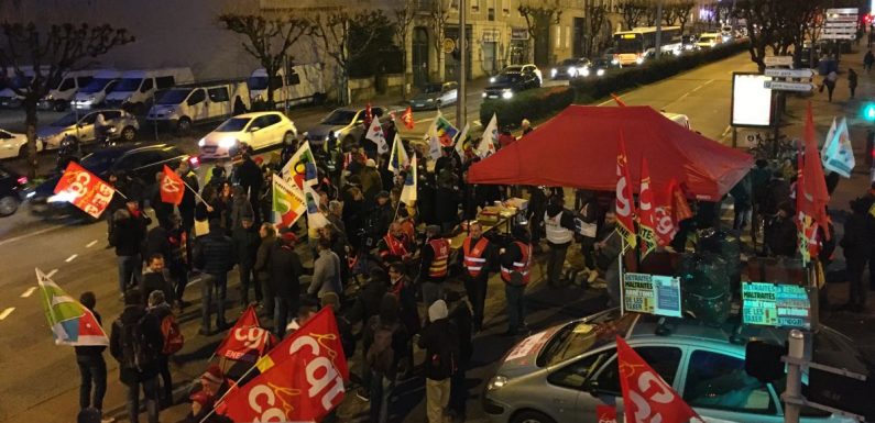 Les “Bus Macron” visés par des manifestants à Limoges