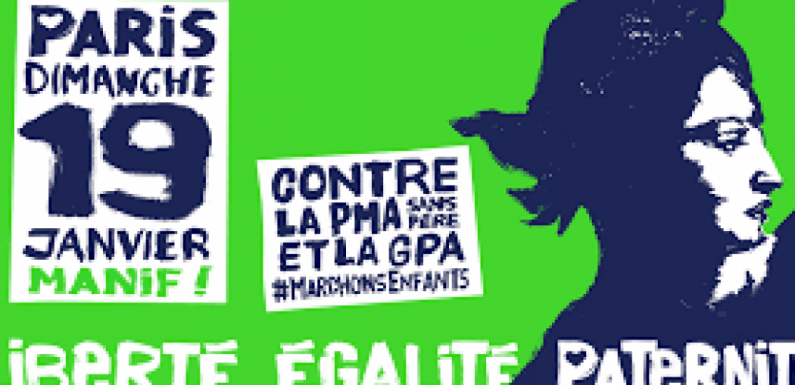 La Famille Missionnaire de Notre Dame participera à la manifestation 19 janvier à Paris et organisera une messe à 12h30