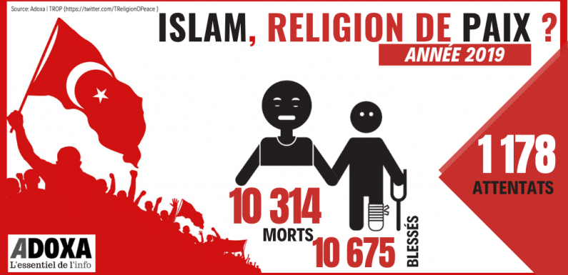 1 178 attentats et 10 314 morts au nom de l’islam en 2019