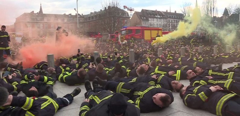 Strasbourg : Un millier de pompiers dans la rue pour protester contre les agressions dont ils sont victimes. « On est face à de la haine »