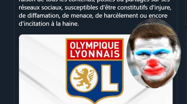 OL : Les supporteurs diffusent un meme de Garcia grimé en clown, le club menace de déposer plainte