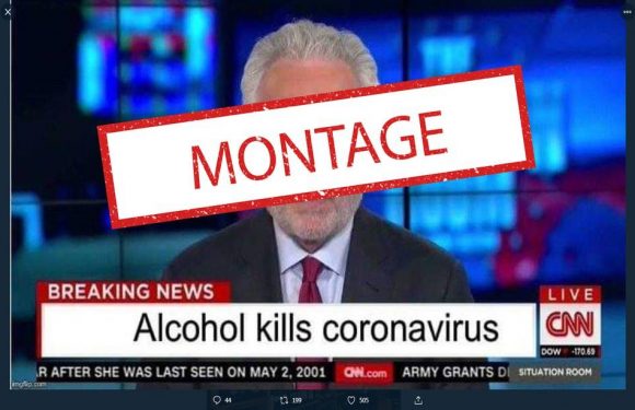 Boire de l’alcool « tue le coronavirus » ? Attention à cette fausse capture d’écran