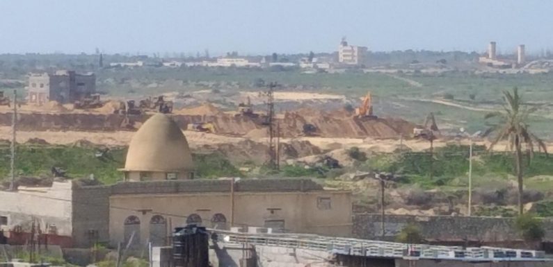 L’Égypte construit un nouveau mur le long de la frontière avec Gaza
