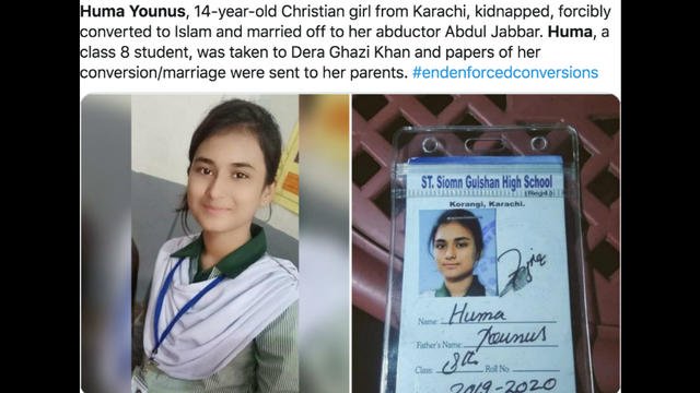 La justice pakistanaise valide le mariage forcé d&rsquo;une chrétienne de 14 ans avec son ravisseur musulman