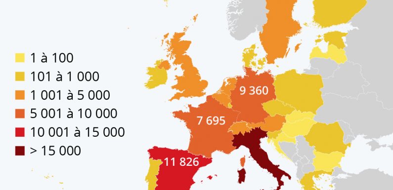 Le coronavirus en Europe