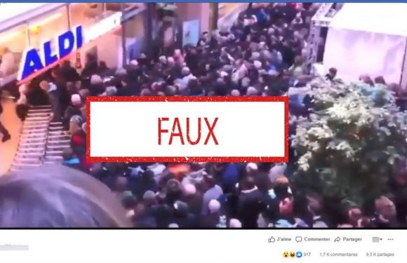 Non, cette vidéo ne montre pas une foule devant un supermarché en Allemagne à cause du coronavirus