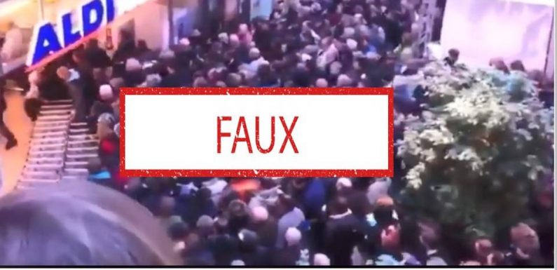 Non, cette vidéo ne montre pas une foule devant un supermarché en Allemagne à cause du coronavirus