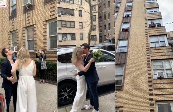 New York : privées d’union à la mairie, elles sont mariées par leur ami depuis sa fenêtre