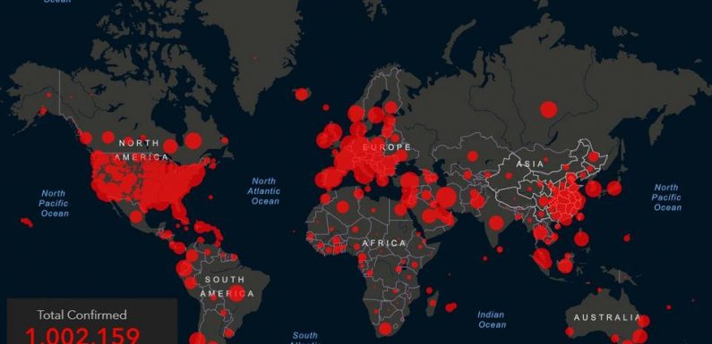 Coronavirus: Il a fallu trois mois pour atteindre 500.000 cas, et une semaine pour doubler à 1 million