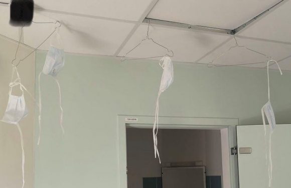 Coronavirus : à l’hôpital du Rouvray, les soignants doivent mettre à sécher leurs masques pour les réutiliser