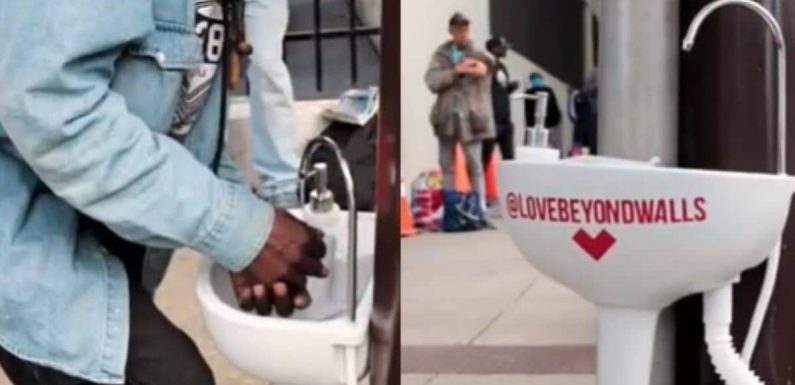 VIDÉO. Un ancien SDF crée des lavabos portables pour que les sans-abri puissent se laver les mains