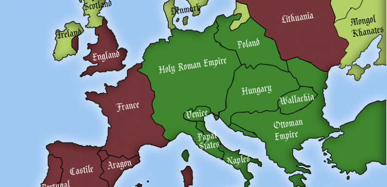 Legal status of Jews in Europe around the year 1500