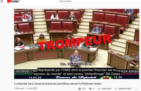 Coronavirus : Attention à ces affirmations d’une députée italienne au sujet de Bill Gates