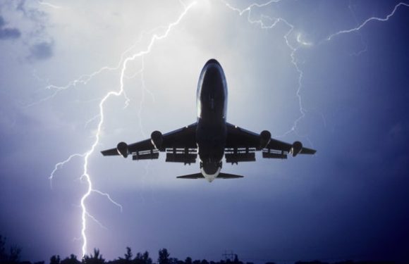 What happens when lightning strikes an airplane?