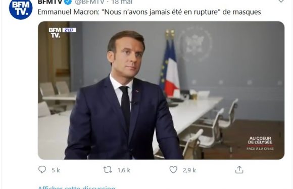 Et donc, la France n’a jamais été en rupture de masques…