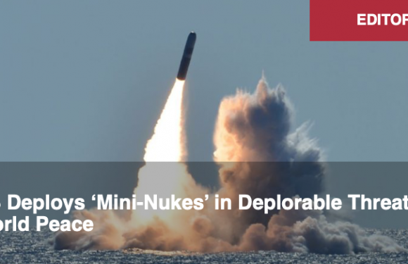 États-Unis : les « mini-bombes atomiques », menace pour la paix mondiale